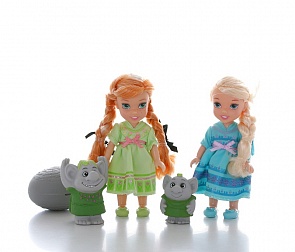 Игровой набор из серии Принцессы Дисней Холодное Сердце - 2 куклы 15 см. и тролли (Disney Princess, 310630)